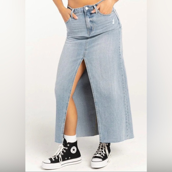 RSQ denim maxi skirt - Picture 1 of 7